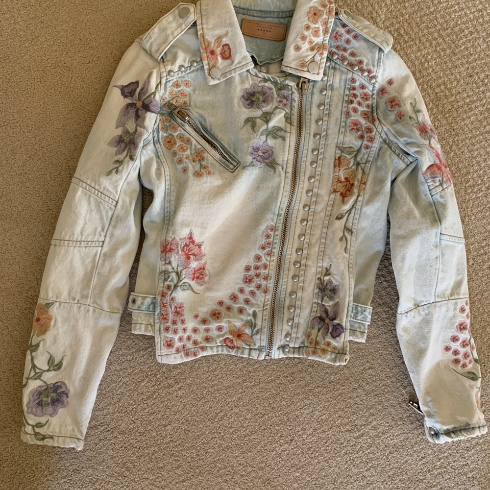 BLANKNYC Embroidered Denim Jacket